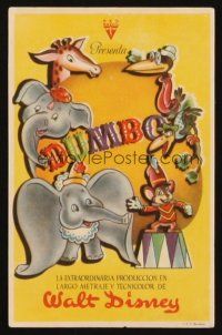 9z124 DUMBO Spanish herald '44 different colorful art from Walt Disney circus elephant classic!