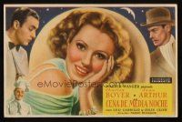 9z161 HISTORY IS MADE AT NIGHT Spanish herald '44 Charles Boyer & beautiful Jean Arthur!