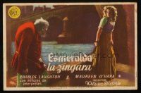 9z173 HUNCHBACK OF NOTRE DAME Spanish herald '44 Victor Hugo, Charles Laughton, Maureen O'Hara