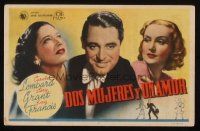 9z178 IN NAME ONLY Spanish herald '40 Cary Grant with beautiful Carole Lombard & Kay Francis!