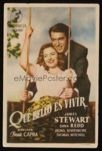 9z184 IT'S A WONDERFUL LIFE Spanish herald '46 James Stewart, Donna Reed, Frank Capra classic!