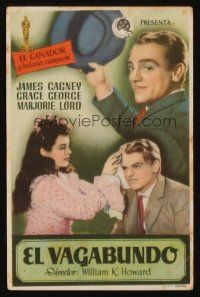 9z186 JOHNNY COME LATELY Spanish herald '43 great different images of James Cagney!