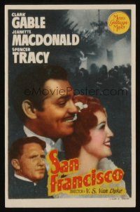 9z264 SAN FRANCISCO Spanish herald 1941 Clark Gable, Jeanette MacDonald, Spencer Tracy, different!