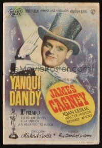 9z327 YANKEE DOODLE DANDY Spanish herald '45 different image of James Cagney as George M. Cohan!