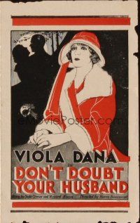 9z380 DON'T DOUBT YOUR HUSBAND herald '24 cool artwork of pretty Viola Dana!