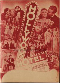 9z436 HOLLYWOOD HOTEL herald '38 Dick Powell, Lola Lane, Ted Healy, Busby Berkeley