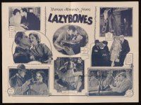 9z454 LAZYBONES herald '25 Buck Jones & Madge Bellamy in Owen Davis' New York stage success!