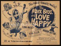9z462 LOVE HAPPY herald '49 Marx Brothers and sexy girls in musical Girlesque!