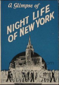 9z495 NIGHT LIFE OF NEW YORK herald '25 Dorothy Gish, Rod La Rocque, Ernest Torrence!