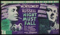 9z496 NIGHT MUST FALL herald '37 killer Robert Montgomery keeps his victim's head in a hatbox!