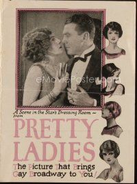 9z516 PRETTY LADIES herald '25 Zasu Pitts, written by Adela Rogers St Johns, 1st Joan Crawford film!