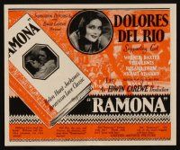 9z520 RAMONA herald '28 Dolores Del Rio & Native American Indian Warner Baxter!