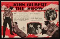 9z538 SHOW herald '27 John Gilbert, Renee Adoree, Lionel Barrymore!