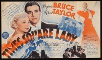 9z568 TIMES SQUARE LADY herald '35 Robert Taylor tries to swindle Virginia Bruce but redeems himself