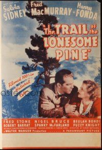9z572 TRAIL OF THE LONESOME PINE herald '36 Sylvia Sidney, Henry Fonda, Fred MacMurray