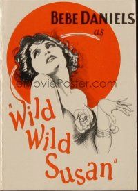 9z587 WILD WILD SUSAN herald '25 Bebe Daniels escapes marriage by becoming private detective!