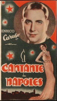 9z126 EL CANTANTE DE NAPOLES Spanish herald '35 Enrico Caruso, Mona Maris, The Singer from Naples!