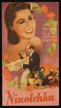 9z228 NINOTCHKA Spanish herald '41 Greta Garbo & Melvyn Douglas, directed by Ernst Lubitsch!