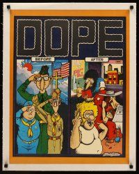 1a066 DOPE linen 20x25 art print '72 how it affected the Fabulous Furry Freak Brothers by Shelton!