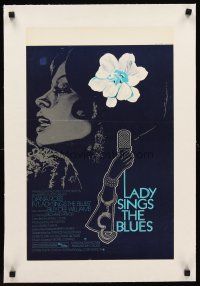 1a201 LADY SINGS THE BLUES linen Belgian '72 Diana Ross as singer Billie Holiday!
