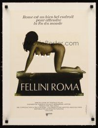 1a120 FELLINI'S ROMA linen French 15x21 '72 Italian Federico classic, image of multi-breasted woman