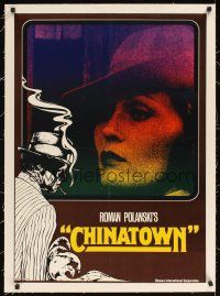 1a123 CHINATOWN linen German '74 Roman Polanski, great image of Faye Dunaway + art of Nicholson!