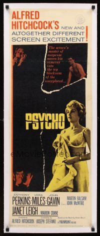 1a024 PSYCHO linen insert '60 sexy half-dressed Janet Leigh, Anthony Perkins, Hitchcock!