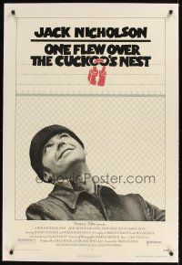 1a439 ONE FLEW OVER THE CUCKOO'S NEST linen 1sh '75 Jack Nicholson, Milos Forman classic!