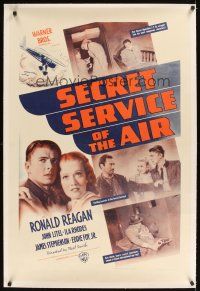 1a469 SECRET SERVICE OF THE AIR linen 1sh '39 Ronald Reagan, based on the memoirs of the ex-chief!