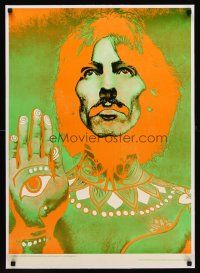 1a054 GEORGE HARRISON linen 21x30 commercial poster '67 psychedelic Beatle photo by Richard Avedon!