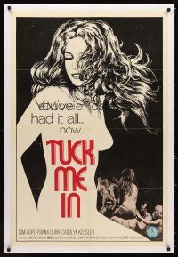 1a507 TUCK ME IN linen 1sh '70 Kim Pope has had it all, great sexy artwork!