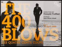 1b074 400 BLOWS advance British quad R09 Jean-Pierre Leaud as young Francois Truffaut!