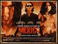 1b088 ONCE UPON A TIME IN MEXICO DS British quad '03 Banderas, Johnny Depp, sexy Salma Hayek!