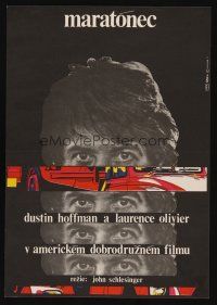 1b273 MARATHON MAN Czech 11x16 '76 cool images of Dustin Hoffman, John Schlesinger classic!