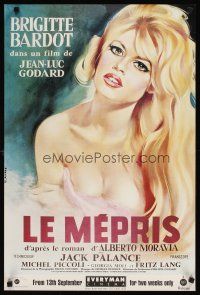 1b097 LE MEPRIS advance English double crown R90s Godard, Allard art of super sexy Brigitte Bardot!