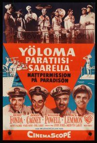1b108 MISTER ROBERTS Finnish '56 Henry Fonda, James Cagney, William Powell, Jack Lemmon, John Ford