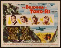 1b016 BRIDGES AT TOKO-RI style A 1/2sh '54 James Michener, Grace Kelly, William Holden, Korean War!