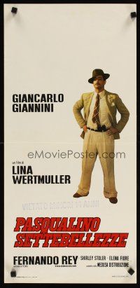 1b215 SEVEN BEAUTIES Italian locandina '76 Lina Wertmuller directed, Giancarlo Giannini, Italian!