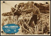 1b218 WUTHERING HEIGHTS Italian 13x18 pbusta R50 Laurence Olivier & Merle Oberon in field!