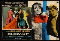 1b203 BLOW-UP Italian photobusta '67 Antonioni, Sarah Miles, David Hemmings, posing models!