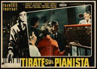 1b211 SHOOT THE PIANO PLAYER Italian photobusta '60 Francois Truffaut's Tirez sur le pianiste!