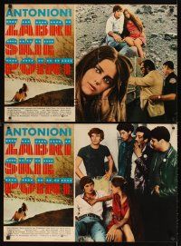 1b213 ZABRISKIE POINT set of 2 Italian photobustas '70 Michelangelo Antonioni's teen sex movie!
