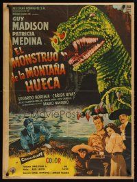 1b115 BEAST OF HOLLOW MOUNTAIN Mexican poster'57 from dawn of history dinosaur monster beyond belief