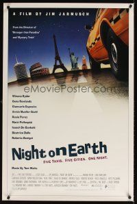 1b064 NIGHT ON EARTH 1sh '92 directed by Jim Jarmusch, Winona Ryder, Gena Rowlands!