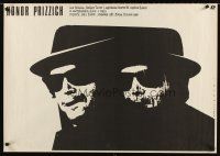 1b177 PRIZZI'S HONOR Polish 27x38 '86 great different art of Jack Nicholson by Wasilewski!
