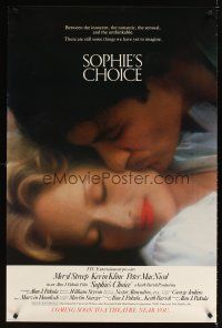 1b067 SOPHIE'S CHOICE advance 1sh '82 Alan J. Pakula directed, Meryl Streep, Kevin Kline!