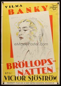 1b169 LADY TO LOVE Swedish '30 art of Vilma Banky by Eric Rohman, directed by Victor Sjostrom!