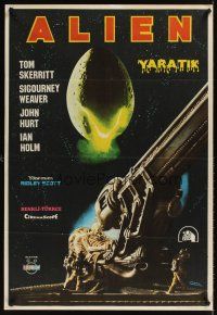 1b114 ALIEN Turkish '79 Ridley Scott sci-fi monster classic, cool different art by Omer!
