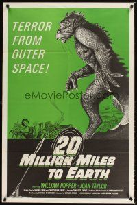 1c074 20 MILLION MILES TO EARTH 1sh R71 great image of the monster not on original posters!