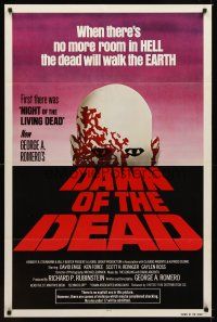 1c088 DAWN OF THE DEAD 1sh '79 George Romero, there's no more room in HELL for the dead!